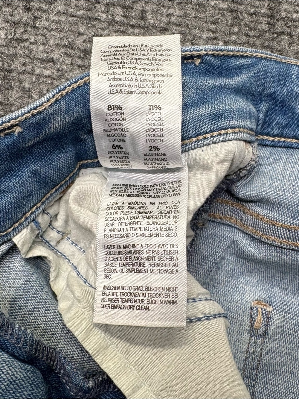 Mother Jeans Womens 25 Blue Hustler Ankle Fray in Au Revoir USA Made Stretch - Picture 7 of 14